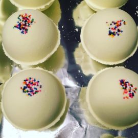 birthday cake bath bombs