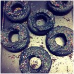 black donuts bath bombs