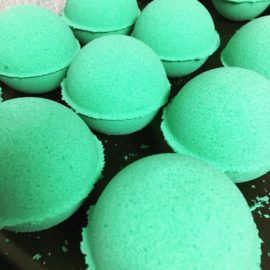 green apple bath bomb